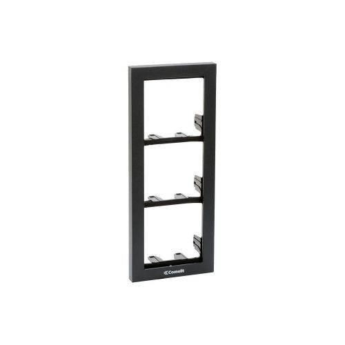 Chassis 3 modules avec cadre anthracite - 3311/3A - COMELIT