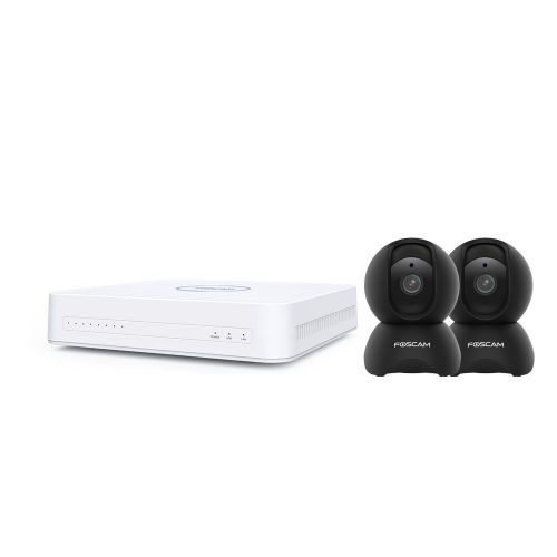 Kit vidéosurveillance numérique Full HD 2 caméras X5 Noir - Foscam 
